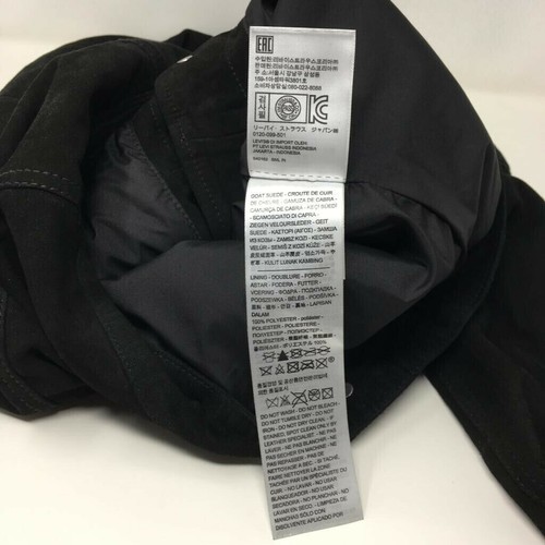 LEVI'S Women's Suede Trucker Jacket - Black - L - Picture 7 of 9