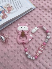 💙💕Silicone Teething Dummy Clip💕💙