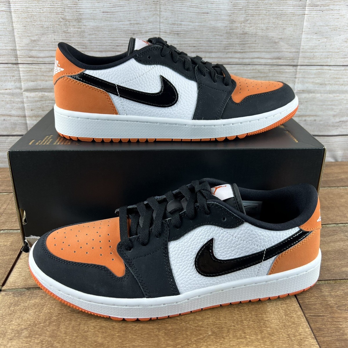 ⛳️Jordan 1 Low Golf 'Shattered Backboard' Orange Black