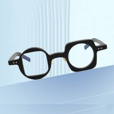 Round Square Eyeglass Frames Mixed-color Lightweight Quirky Glasses Unisex