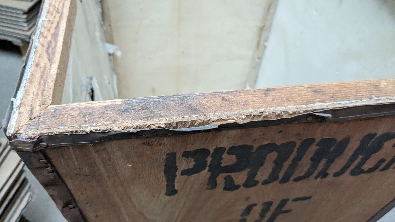 Vintage Tea chest 'Majulighur' (some damage) MZE201023C eBay