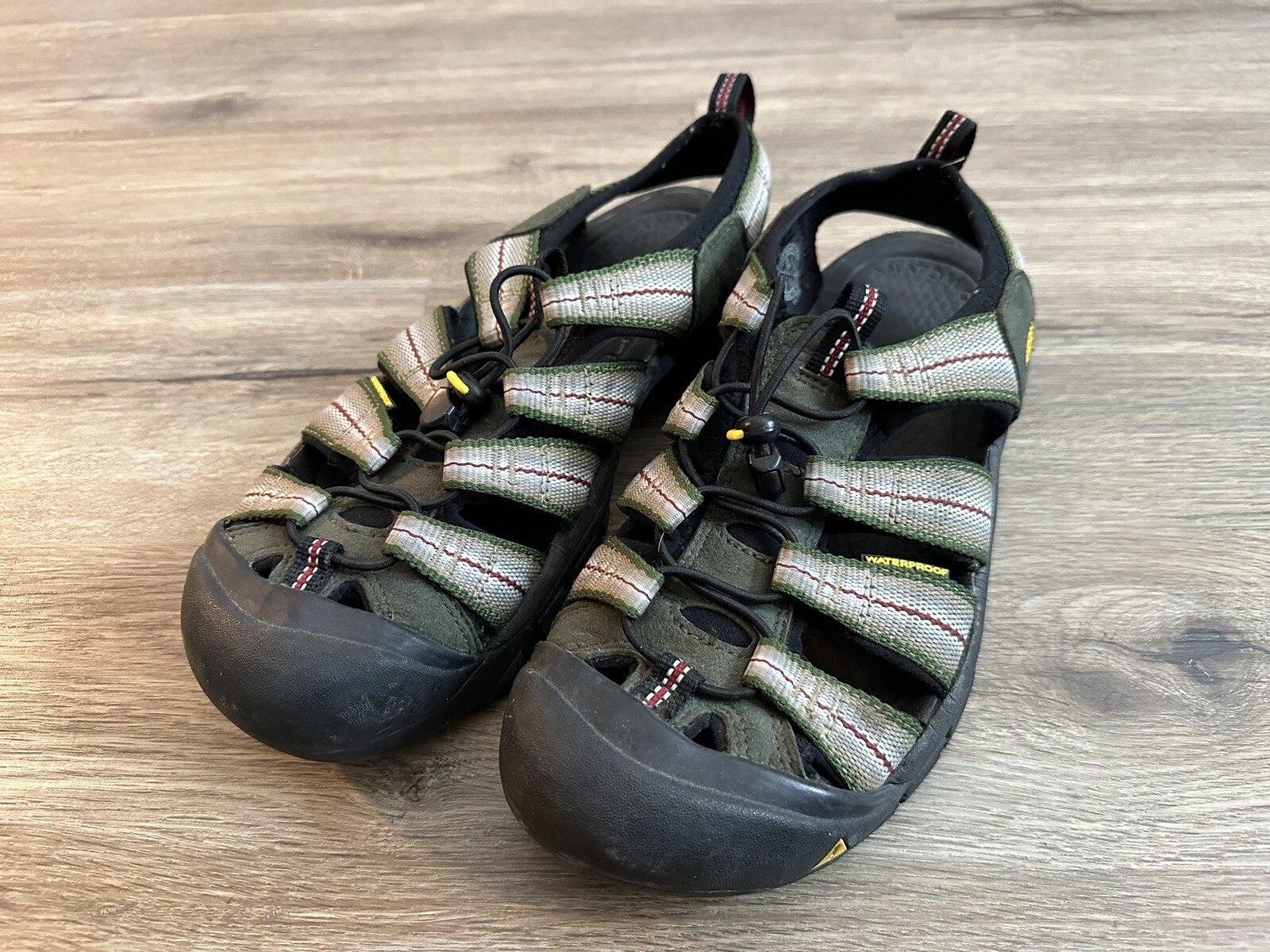 Sandali scarpe uomo KEEN pescatore verde coulisse casual comode acqua taglia 9