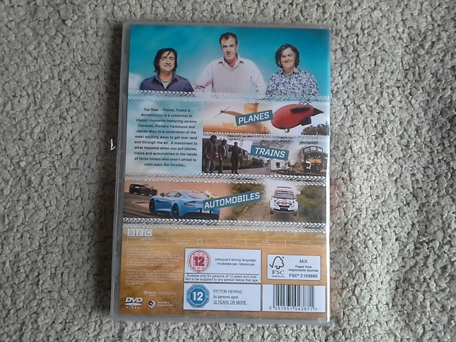 Top Gear Planes, Trains & Automobiles DVD Over 2 Hours of Classic