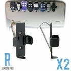 2 x Garage/Gate Remote Car Sun Visor Bracket/Clip PTX4/Merlin/Boss/B&D/Gliderol