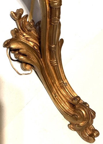 ANTIQUE-HERNI VIAN-FRENCH-ROCOCO-LOUIS XV-GILT BRONZE-SCONCE-ORIGINAL GLOBE - Picture 6 of 24