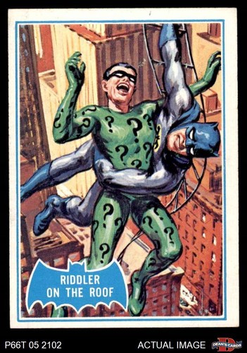 1966 Topps Batman Blue Bat Back #37 Riddler on the Roof 4 - VG/EX | eBay