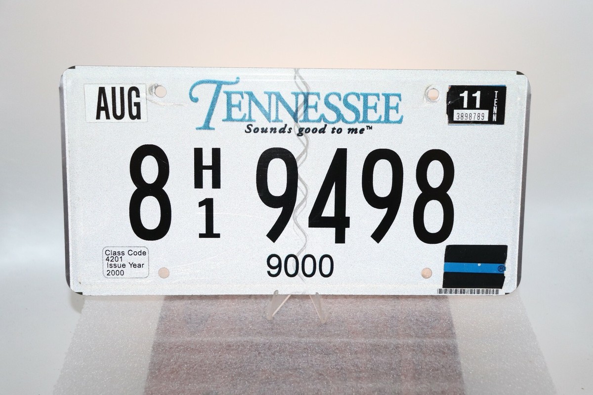 2000 Issue Tennessee Sounds good to me License Plate Commercial