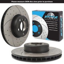 DISCHI FRENO ANTERIORI FORATI SCANALATI 340mm PER BMW SERIE 4 (F32/F33) BENZINA 11-19