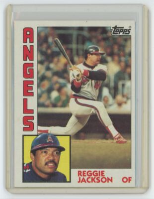 1984 Topps Reggie Jackson .  California Angels #100