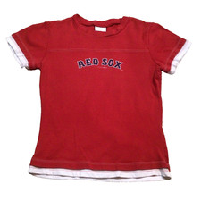 Boston Red Sox 2008 Child Shirt 5th & Ocean Girls Size Medium 919A