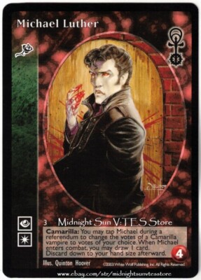 Michael Luther Toreador Anarchs V:TES VTES Vampire CCG