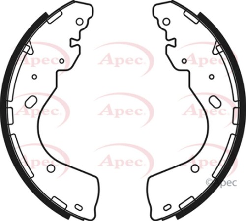 Fits Nissan Navara 2005- Ford Ranger 2011- Brake Shoes Set Rear Poppy 1727211 - Picture 2 of 2