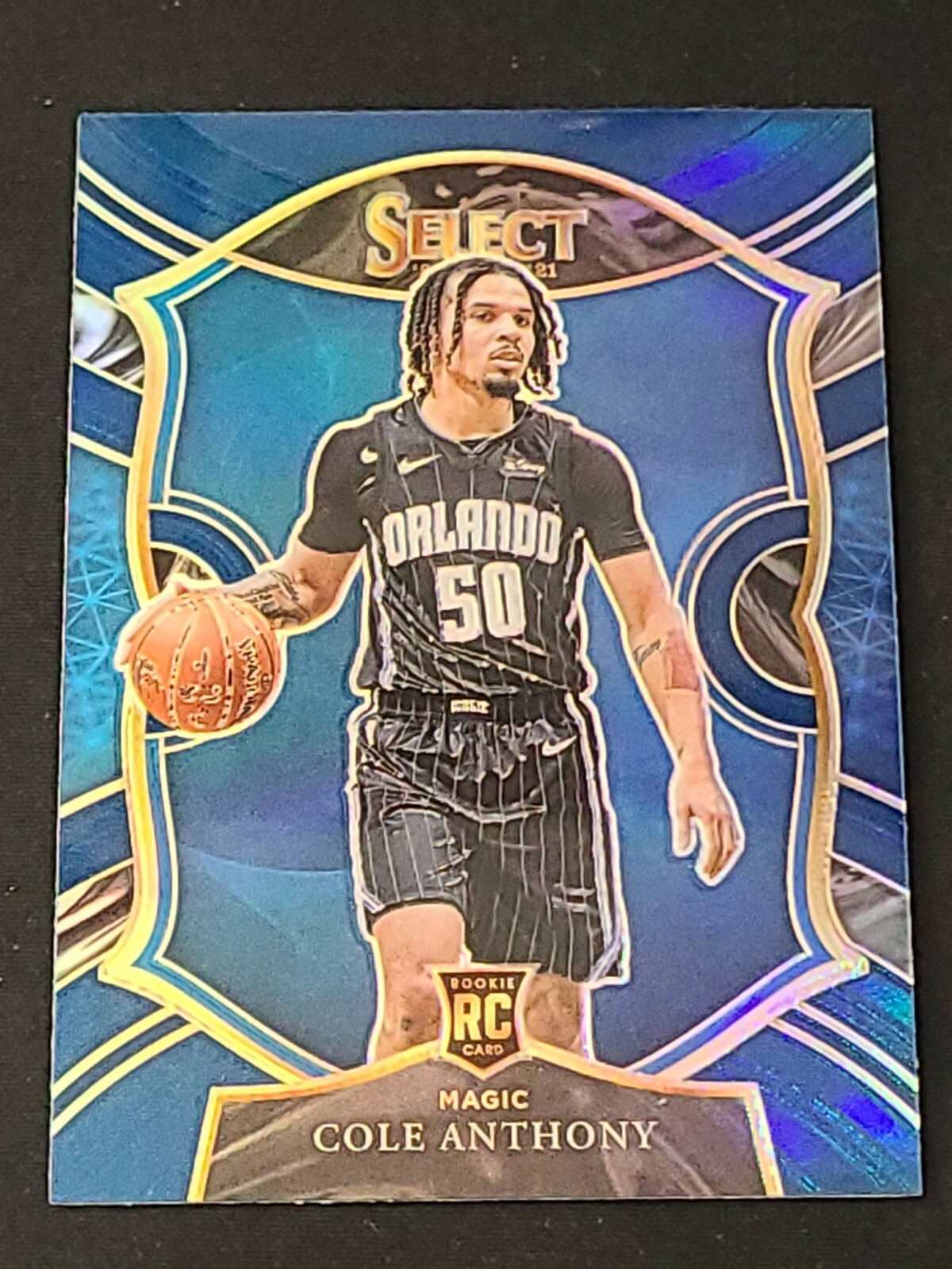 2020-21 Panini Select Cole Anthony RC Blue Silver Concourse Orlando Magic No. 75