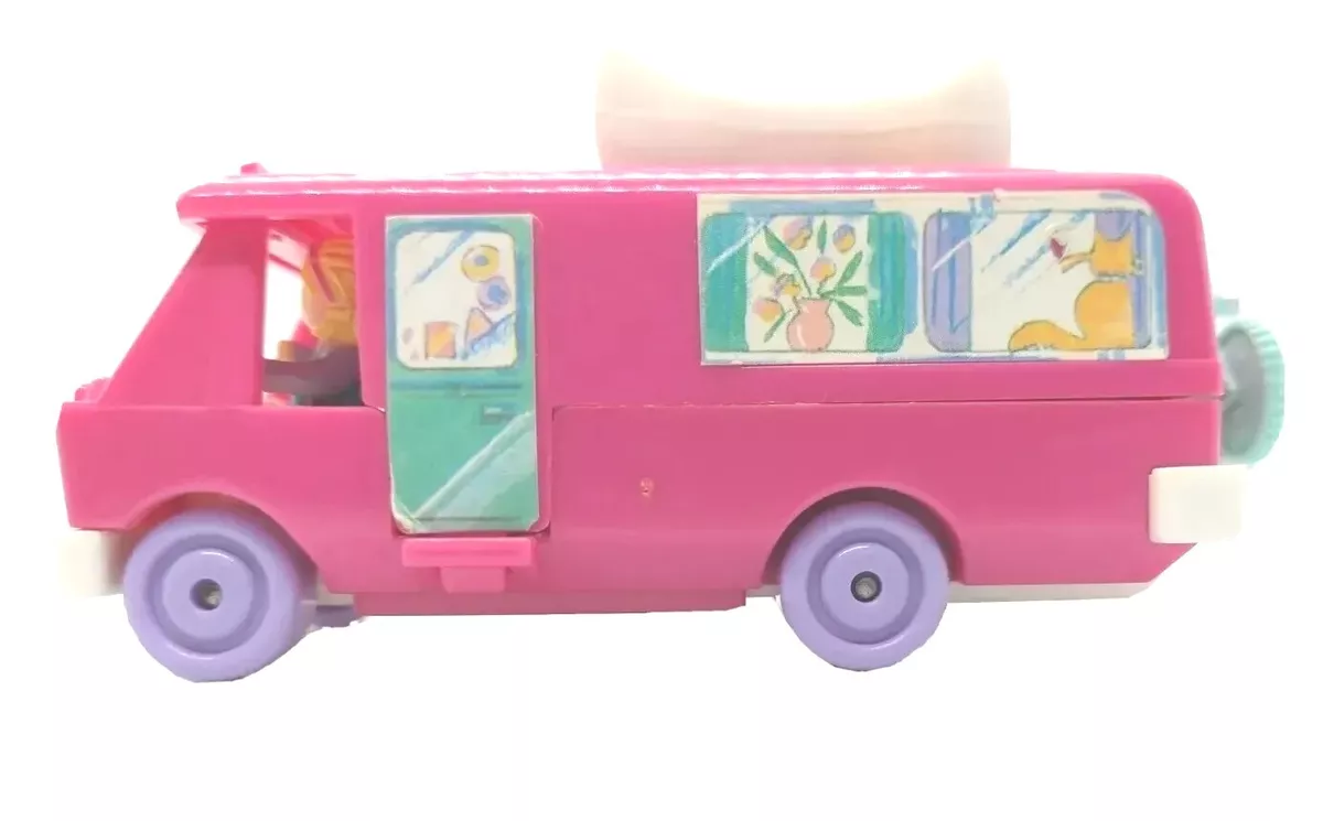 Vintage Polly Pocket Home On The Go RV Pink 1994 Bluebird w doll