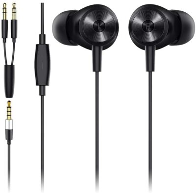 Earbud Headphones Wired with Mic in-Ear Earphones with Extended 3.5mm Y-Type Aud