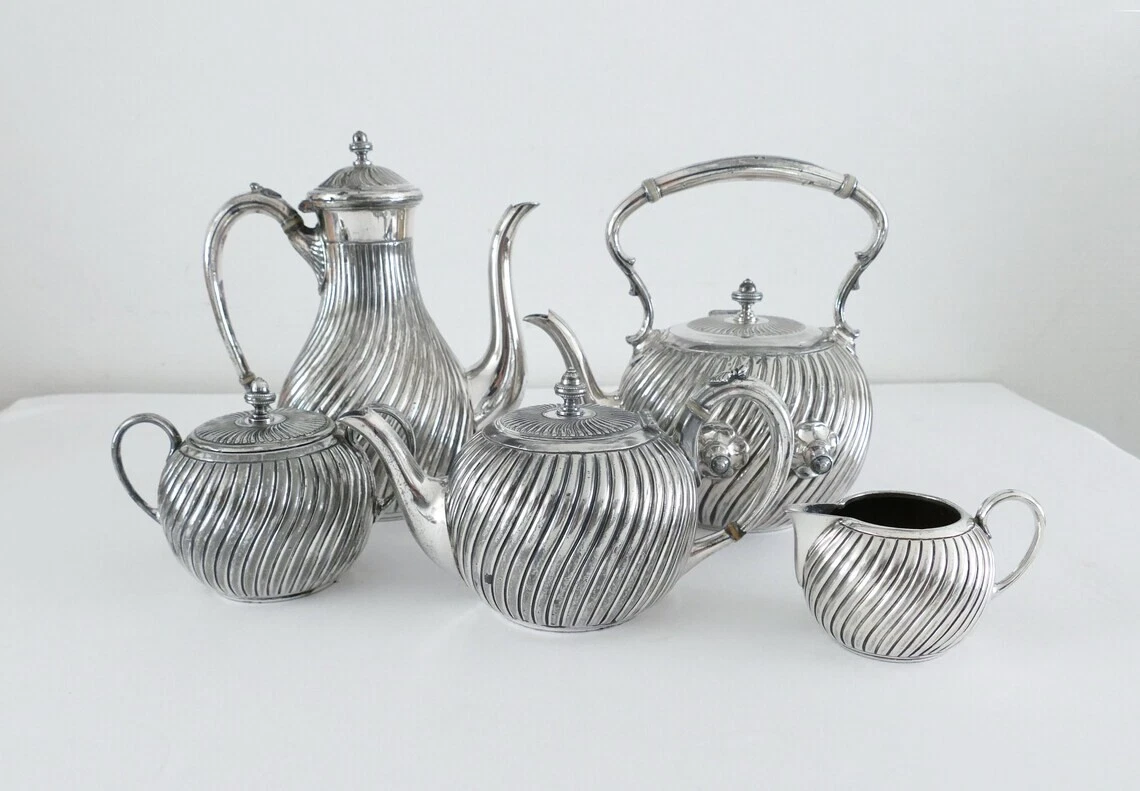 J Dixon Antique US Silver-Plated Teapots, Coffee Pots & Sets for