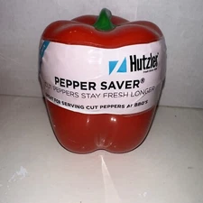 Hutzler Pepper Saver Keeper Storage Container - Keeps Fresh Longer - Red Mm77