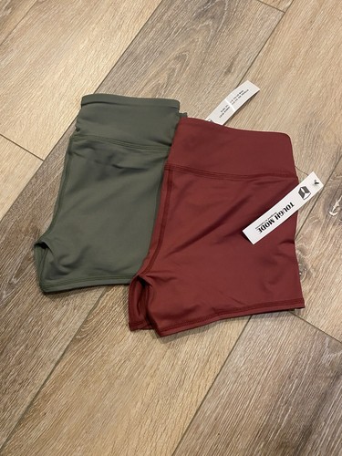 Set Of 2 Tough Mode Women’s Workout Athletic Shorts Running Volleyball SZ SM New