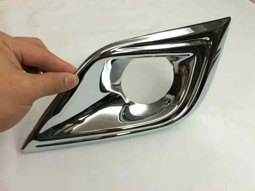 1Pair ABS Chrome Front Fog Light Lamp Trim Cover For Nissan Murano 2015-2018 - Picture 4 of 6