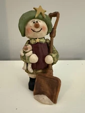 Blossom Bucket Suzi Skoglund 6.75" Snow Mommy w/Baby, Shovel, and Star Hat