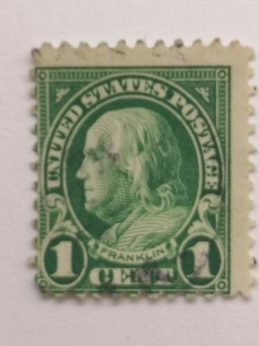 1 cent Franklin Zähung 11, gestempelt - Bild 2 von 3