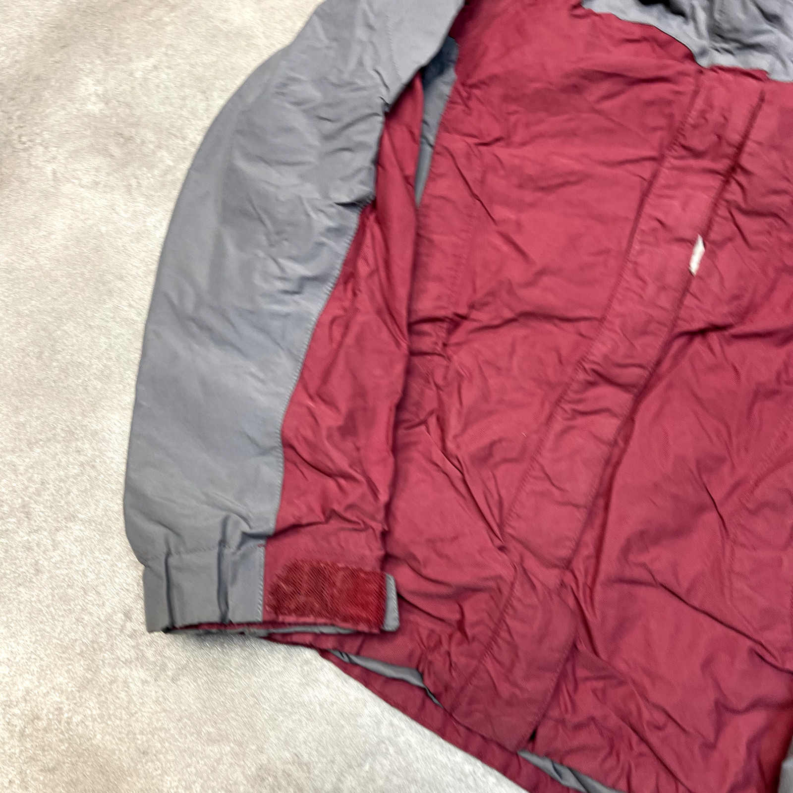 The North Face Rain Jacket Mens Medium Full Zip Hiking Rain Coat, Red image 6