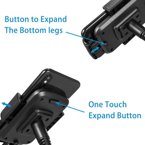 360° Heavy Duty Car Cup Cell Phone Holder Mount Goose Neck For iPhone Samsung - Picture 6 of 12