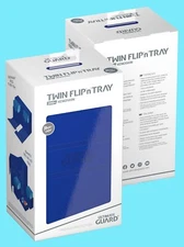 ULTIMATE GUARD TWIN FLIP n TRAY BLUE 200+ XENOSKIN MONOCOLOR DECK CASE Card Box