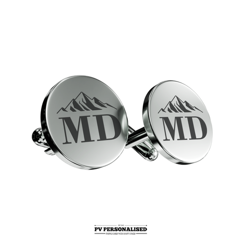Gemelos personalizados iniciales grabadas personalizadas para papá esposo hijo novio - Imagen 22 de 31