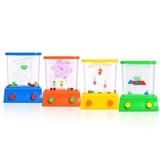 4 Pieces Handheld Water Games -Beach Water Table Water Ring Small Toys- Mini Ar
