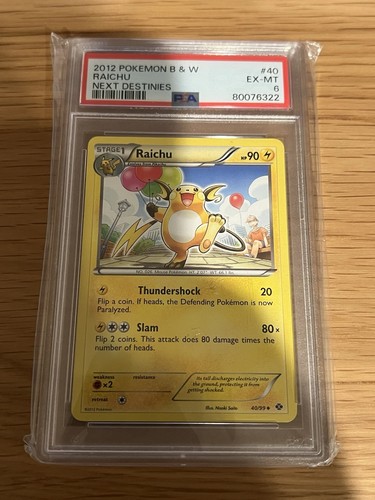 Raichu graded PSA 6 for sale on eBay