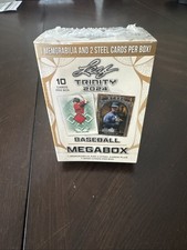 2024 Leaf Trinity Baseball MEGA Box 1 Memorabilia 2 Steel Cards Factory Sealed