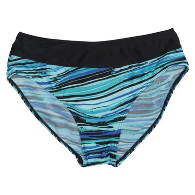 Octopus, Bikiniunterteil, Größe: 40, Blau/Schwarz/Grau, Elasthan/Polyester #6gX
