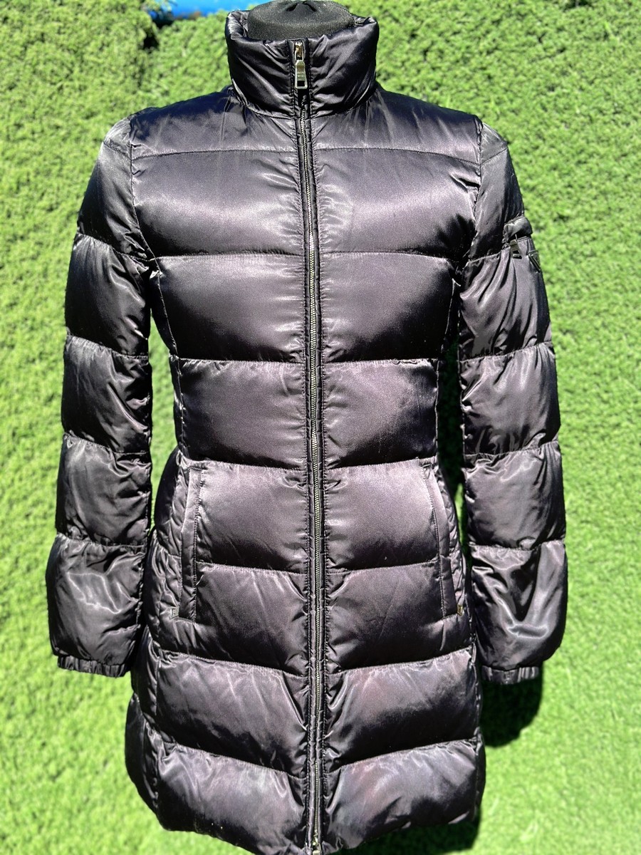 Art 29C150 Prada Rare Puffer Goose Down Long Resin Coated Jacket