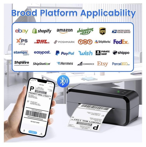 Bluetooth Thermal Shipping Label Printer - 第 6/10 張圖片
