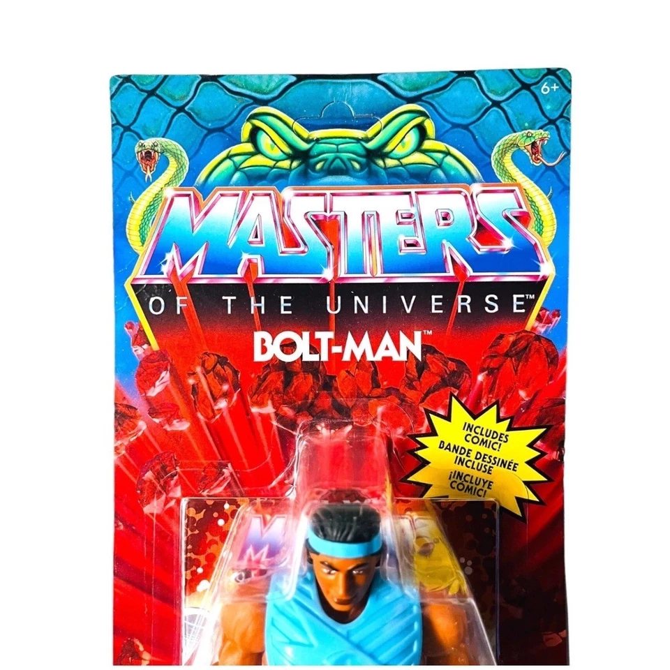 Figura Masters of the Universe Bolt-Man Sun-Man 5.5" MOTU Mattel Nueva Foto 3 de 4