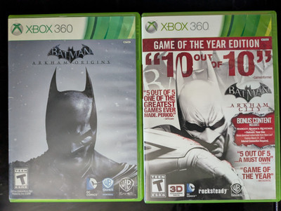 Batman: Origins & Arkham City - GOTY Edition (Xbox 360, 2012-13) ***TESTED***