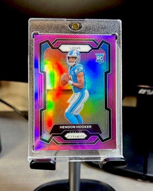 2023 Panini Prizm #329 Hendon Hooker Purple Prizm SP /125 Rookie Detroit Lions📈