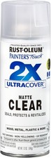 Rust-Oleum 249087 Painter'S Touch 2X Ultra Cover Spray Paint, 12 Oz, Matte Clear