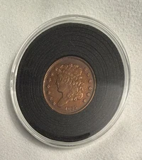 1835 Classic Head Half Cent : collector coin full/ Nice detail and color.