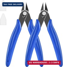 5" Micro Flush Cutter 2-Pack Wire Cutters for Jewelry Electronics