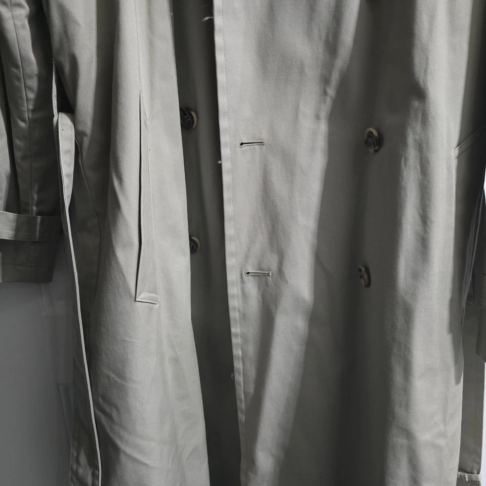 Stafford всепогодное пальто Тренч на молнии подкладка 42 хаки хлопковая смесь - Изображение 4 из 4