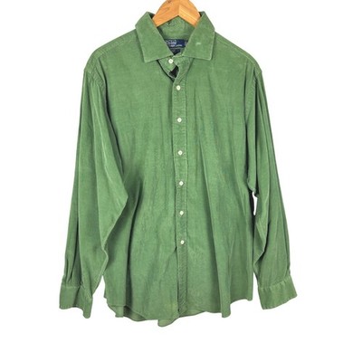 Polo Ralph Lauren Men XL Corduroy Button Up Shirt Regent Classic Outdoor Preppy