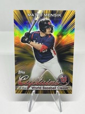 2023 Topps World Baseball Classic Gold Rainbow Foil /50 Matej Mensik #CC-7