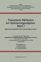 L. Collatz (U. A.) | Numerische Methoden Bei Optimierungsaufgaben Band 3 | Buch