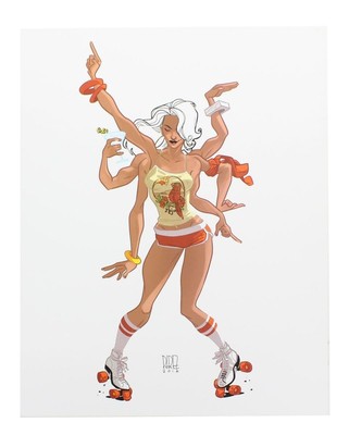 ''Disco Spiral'' 8x10 Art Print by Ramon Perez (Nerd Block NYCC16 Exclusive)
