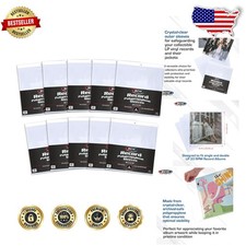 Archival Quality 33 RPM Vinyl Record Sleeves - 2 Mil Polypropylene Protectors