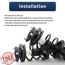 MOSTPLUS Rear Struts Toyota Camry Avalon ES350 07-11 w/Coil (2)