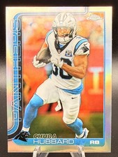 Chuba Hubbard 2025 Topps Chrome Refractor #42