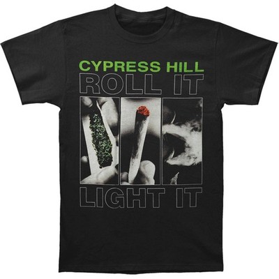Men's Cypress Hill Roll It, Light It T-shirt Small Black